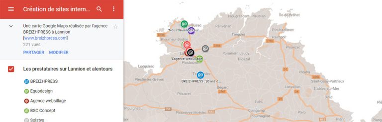 Prestataires création de sites internet à LAnnion